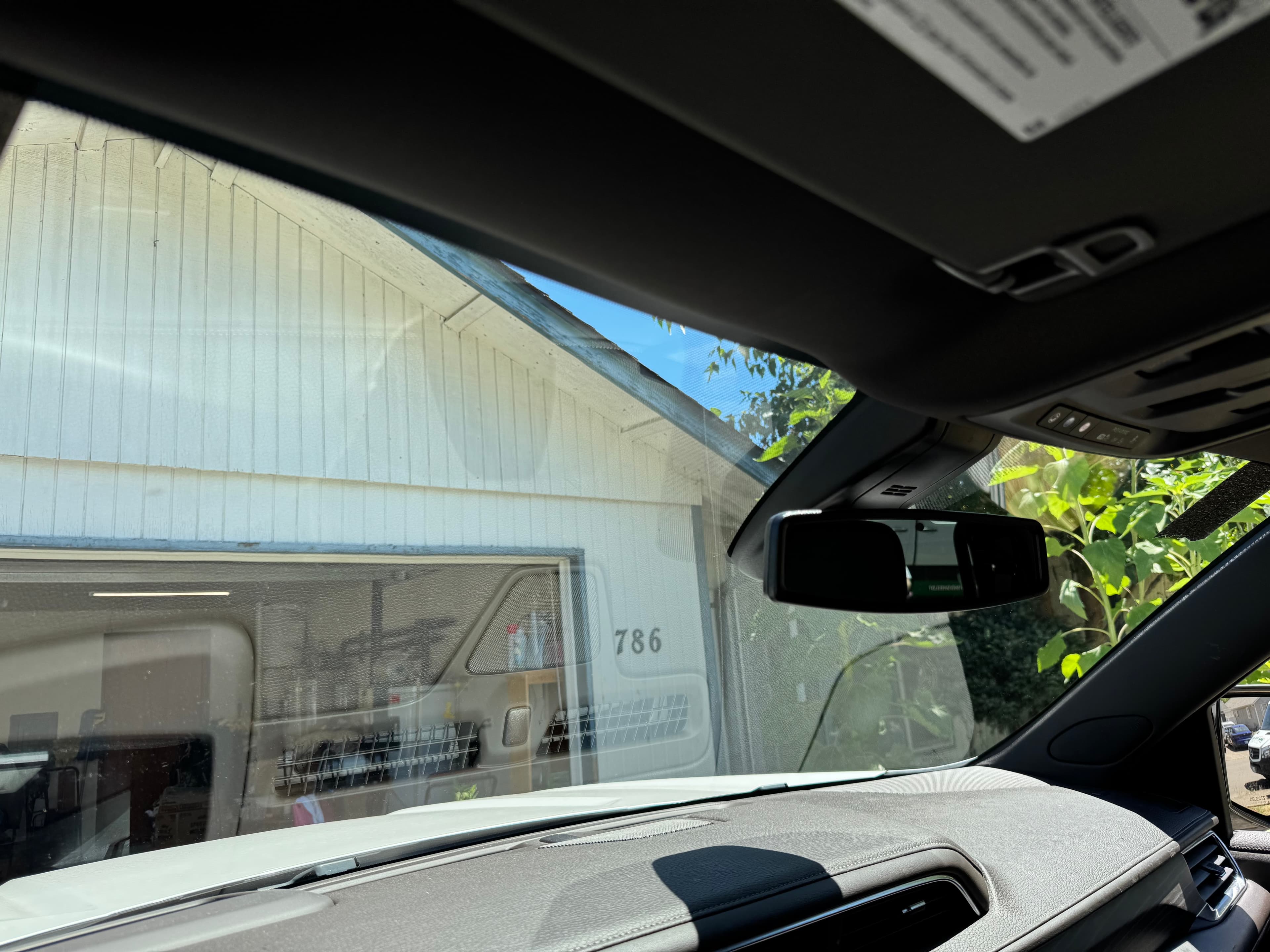 Rear view mirror camera and rain sensor reinstalled using factory gel kit